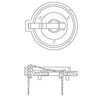 Eagle Plastic Devices 122-3024-GR 24 mm Battery Holder CR2430 COIN CELL HL