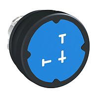 SCHNEIDER ZB4BC68026RA Sealed 22MM HARSH PB, DARK BL, W/MRKNG,ROTAT 90