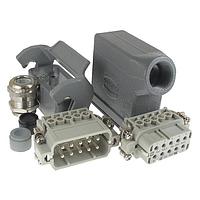 HARTING 10200100000 Connector Kits HAN 10A 10P+GRD METL SIDE ENTRY HOOD STR