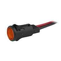 VCC P84W-A28H-CA Indicators 0.5in FLAT 28VDC WIRE AMBER