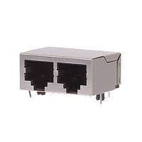 Kycon GSGX-NS-2-88-4.57 Ganged 2 PORT R/A 8P8C SHLD 4.57 SPACE BLK