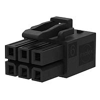 Molex 212514-1010 Wire Housings MiniFitMax 10CKT Recpt HSG DR GW Blk