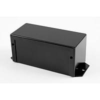 Hammond Manufacturing 1411FBKBK Utility Utility Enclosure - 5.0 x 2.2 x 2.2" - Aluminum Black w/ Flanges