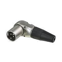 REAN RC3MR-D Connectors 3P M RA XLR CBL CONN NICKEL/SILVER - BUL