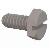 Essentra Components 010632X031 Hex Slotted Hex Slotted Screw, #6-32 Thread, 5/16 Lg