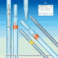 WITEG WI.3510505USP Pipet, Serological, USP, 5 / 0.05㎖, ±0.02㎖, Red