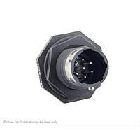 Eaton Souriau-Sunbank UTGX710D7P Receptacles Jam nut receptacle, without backshell, with 7 male PCB contacts, IP68/69K in unmated conditions