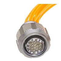 Cinch MD801-009-02MT10-26PC Receptacles Miniature D38999 Circular Connector, Receptacle, Square Flange, Dual Start Thread, 10-26 Config, Pin Contact, Key C