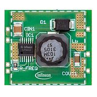 Infineon TLF50211ELCOREBOARDTOBO1 Voltage Regulator - Switching Regulator This design-In board enables you to replace a present supply-HW in your PCB by the TLF50211EL step down converter; possible with only 3 soldering connections! It is equipped with a TLF50211EL for 5.0V output voltage. The gerber file of the board-layo