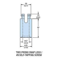 Heyco 10859 Force Fit HSSRS8-06 NATURAL Stck Self-Ret Spacer