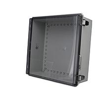 Bud Industries PTQ-11070-C NEMA/IP Rated PC+10% Fiberglass Box with Stainless Steel Latch (13.8 X 13.8 X 5.9 In)