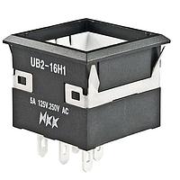 NKK Switches UB216KKW015C Pushbutton Switches SPDT ON-ON RED LED SOLDER LUG BODY ONLY