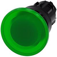 SIEMENS A6X30137321 Mushroom ILLUM. MUSHROOM PUSHBUTTON. 40MM. GREEN