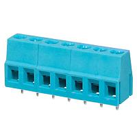 Same Sky (formerly CUI Devices) TB004-508-07BE Fixed Terminal Blocks Terminal block, screw type, 5.08 , horizontal, 7 poles, CUI Blue, slotted screw, PCB mount