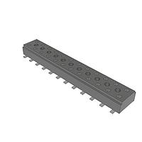 Samtec CLT-112-02-L-D-A Sockets Low Profile Dual-Wipe Socket, 2.00 mm Pitch