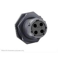 Eaton Souriau-Sunbank UTSX7124SSCR Receptacles Jam nut receptacle,without backshell, with 4 female screw contacts, IP68/69K