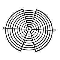 Orion Fans G172-10HABC Fan Cords and Accessories Fan Finger Guard for 172mm Round Fan, Steel, Black