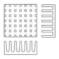 Wakefield Thermal 625-25AB Component Omnidirectional Pin Fin Heat Sink for 25mm BGA, 25x6.4mm
