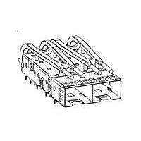 AMP Connectors - TE Connectivity 2007400-1 Accessories SFP+ 1x2 Cage Assy with Light Pipe