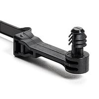 HellermannTyton 157-00421 Fir Tree Series 6 Solar Fir Tree Fastener, 50lb Tensile Strength, PA66HIRHSUV, Black, 1000/bg