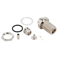 Amphenol RF 082-6575 Connectors N Straight Crimp Bulkhead Jack 50 Ohm