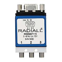 Radiall R595367125 Coaxial Switches SPDT Platinum SMA 6GHz Latching Self-CO Ind. 15Vdc TTL D-sub connector