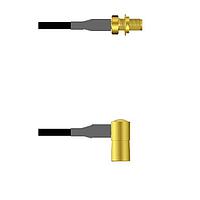 Amphenol Custom Cable Q-2W03S0003048i RF Cable Assemblies SMA-SJB/SMB-RP G174 48I