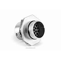 Amphenol SINE Systems RT071619SNH03 Connectors Receptacle, Jam Nut, 19 Position, Female, Shell Size 16, with Silicone Seal