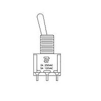 Alcoswitch - TE Connectivity A215SYZQ04 Toggle Switches SP3T 5AMP PANEL TOGGLE SWITCH