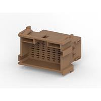 AMP Connectors - TE Connectivity 1-967630-1 Housings 21P 2TAB PLUG BROWN CONNECTOR HOUSING