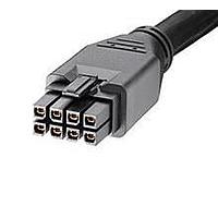 Molex 245136-0810 Discrete Wire Megafit 8ckt Black 1M Overmolded