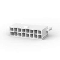 AMP Connectors - TE Connectivity 1-1586039-6 Shrouded VERT HDR W/PEGS 16P