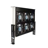 Orion Fans OAT602S Fan Tray Assembly AC Fan Tray, 1U, 6 Unit, 230VAC, 624CFM, 19x14x1.75 Inch
