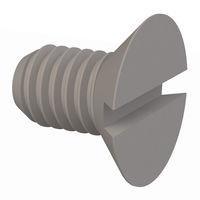 Essentra Components 50M060100H010 Slotted Countersunk 90 Slotted CSK Screw, M6 X 1 Thread, 10mm Lg