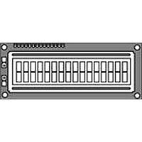 Hantronix HDM16216L-5-E30S COG LCD Character Display Modules Yellow Transflective Yellow LED Backligh