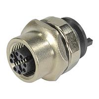 HARTING 21033812803 Straight M12 CAT5 receptacle straight front mount