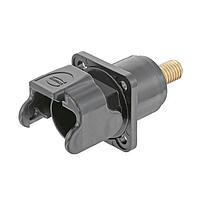 HARTING 09930010301XL Harting Han S Bulkhead Mount Housing, black, M20, w/ male contact M8 (100 piece packaging)