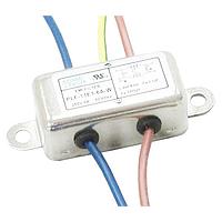 Adam Tech PLF-11E1-6A-W Power Line Filters EMI/RF Line Filter, 115/250VAC 6A, wire leads w/ flange mounting