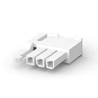 AMP Connectors - TE Connectivity 2029102-3 Receptacle Housings RECPT 3 POS NATURAL LOW PROFILE