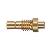 Radiall R114222000 Connectors SMB / STRAIGHT BULKHEAD JACK FRONT MOUNT SOLDER TYPE - CABLE .085