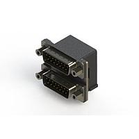 EDAC 661-015-264-006 Dual Port D-Sub Connectors Right-angle Dual Port D-Sub Connector