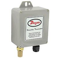 Dwyer WHT-311 Outdoor Humidity/Temp Transmitter, 4-20 mA or 0-10 Vdc Outputs (RH: Capacitive Polymer humidity sensor, Temp: Diode temperature sensor, 140 °F)
