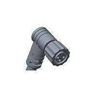 Amphenol LTW 8P-03AFFM-SR7B05 Sensor Cables / Actuator Cables M8 Circular Metric Connector, A Code, Plastic, 3A, 03 pins, Female Connector, Female Contact, Right Angle, Screw Thread, Overmolded, Length 5000mm, IP67 Mated