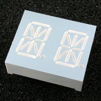 Kingbright PDC54-11EWA Alphanumeric Display HI EFF RED DIFFUSED 2 DIGIT ALPHA