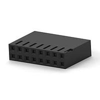 AMP Connectors - TE Connectivity 3-530902-0 Receptacle Housing 16 T/SPRING HSG DR .100CL