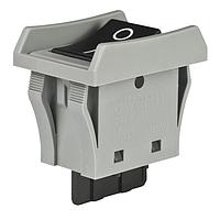 NKK Switches JWM11BA2H-H Rocker Switches SPST TV5 RTD BLK CAP GRY BODY&BARIR VERT