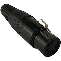 Io Audio Technologies IO-XLR5-F-BKAU Connectors Professional 5-Pin XLR Receptacle, Female, Gold Pins