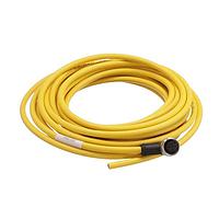 HARTING 21350400517050 Sensor Cables / Actuator Cables M12 A-code 5-pin Angled female to open end, 5m, PVC yellow jacket