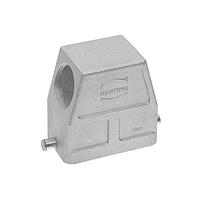 HARTING 19628100546 Headers & Wire Housings 10B EMC Hood Side Entry, Single Lever, High Construction, M25