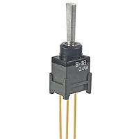NKK Switches B18EW Process Sealed Subminiature Antistatic Toggles (ON)OFF(ON) .394 FLT EXTENDED PC .4VA